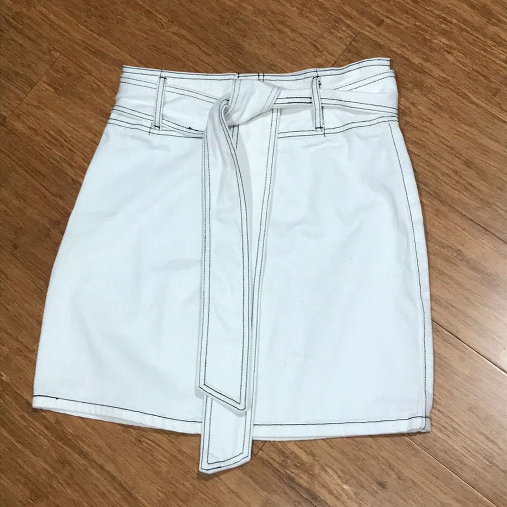 F21 Trendy Jean Skirt